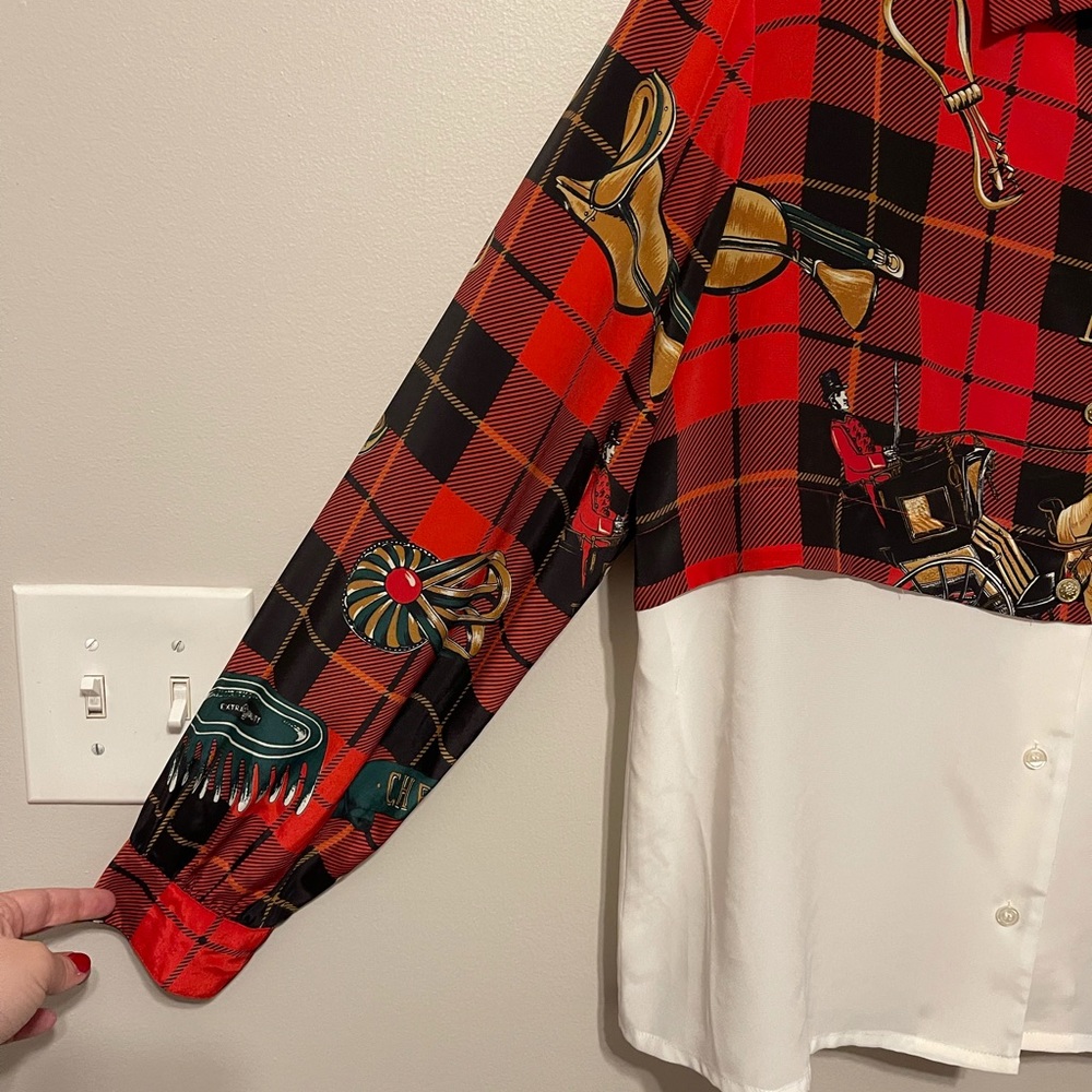 Jordan Vintage Button Up Equestrian Shirt - Picture 3 of 8